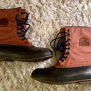 Men’s Sorel Waterproof Duck Boots - Brown and Black